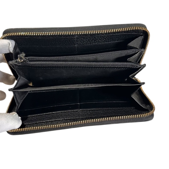 Genuine Gucci Web Ophidia black leather zip around wallet organizer - Picture 15 of 16